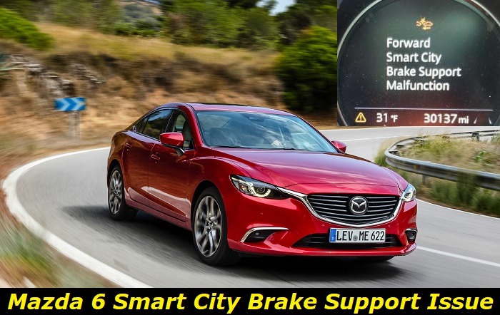 smart city brake support malfunction mazda 6